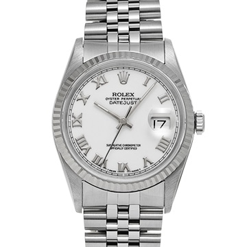 ロレックス デイトジャスト 16234 ホワイト メンズ 時計 【中古】【wristwatch】
