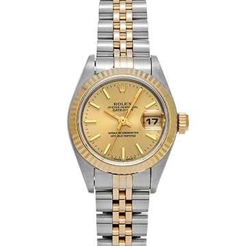 ロレックス デイトジャスト 69173 シャンパン レディース 時計 【中古】【wristwatch】