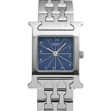 エルメス Hウォッチ HH1.210 ブルー/ダイヤモンド レディース 時計 【中古】【wristwatch】