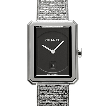 シャネル ボーイフレンド ツイード  H4878 ブラック レディース 時計 【中古】【wristwatch】