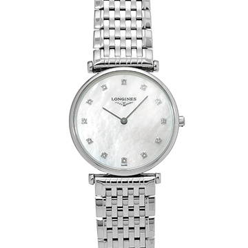 ロンジン ラ グラン クラシック L4.512.4.87.6 ホワイトシェル/ダイヤモンド レディース 時計 【中古】【wristwatch】