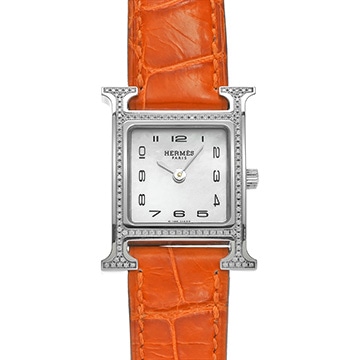 エルメス Hウォッチ HH1.235 ホワイトシェル レディース 時計 【中古】【wristwatch】