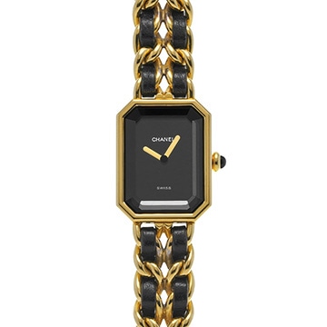 シャネル プルミエール S H0001 ブラック レディース 時計 【中古】【wristwatch】