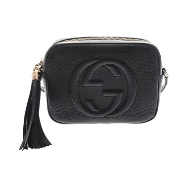 グッチ ソーホー ショルダーバッグ ブラック 722319 レザー レディース バッグ 【中古】【bag】