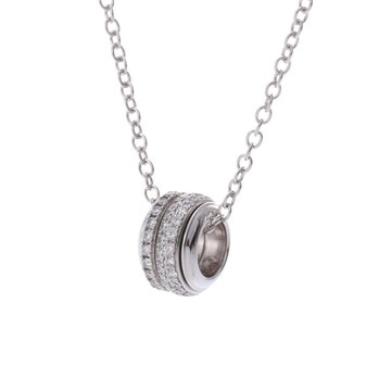 ピアジェ ポセション ネックレス フルパヴェ シルバー K18ホワイトゴールド WG レディース ジュエリー 【中古】【jewelry】
