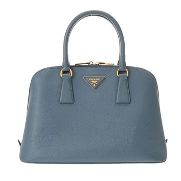 プラダ 2WAY ハンドバッグ ブルー BL0837 サフィアーノレザー レディース バッグ 【中古】【bag】