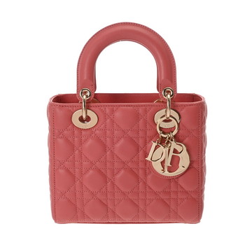 ディオール カナージュ LADY DIOR MY ABCDIORバッグ スモール ピンク M05380NGE ラムスキン レディース バッグ 【中古】【bag】