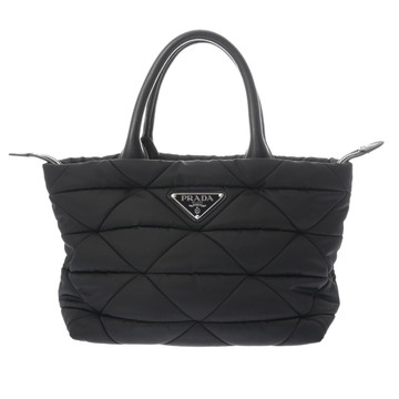 プラダ ミニ パデッド トートバッグ Re-Nylon ブラック 1BG436 ナイロン レディース バッグ 【中古】【bag】