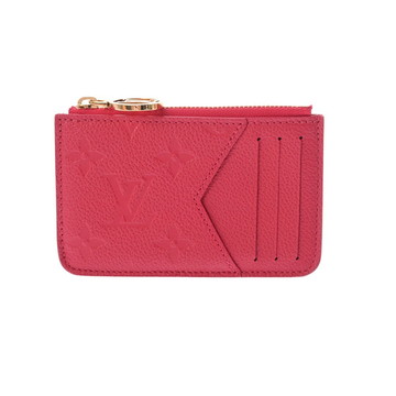 ルイ ヴィトン モノグラムアンプラント ポルトカルト ロミー グレナード M83646 レザー レディース 財布 【中古】【purse】