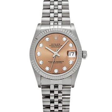 ロレックス デイトジャスト 68274G ピンク/ダイヤモンド ユニセックス 時計 【中古】【wristwatch】