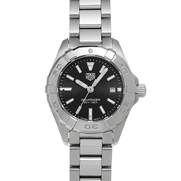 タグ ホイヤー アクアレーサー クォーツ WBD1410.BA0740 ブラック レディース 時計 【中古】【wristwatch】