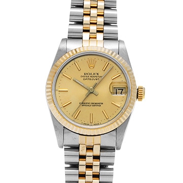ロレックス デイトジャスト 68273 シャンパン ユニセックス 時計 【中古】【wristwatch】