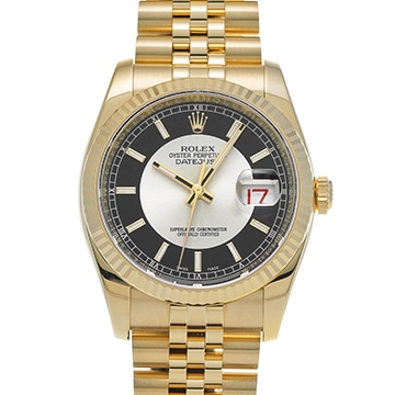ロレックス デイトジャスト 116238 シルバー/ブラック メンズ 時計 【中古】【wristwatch】