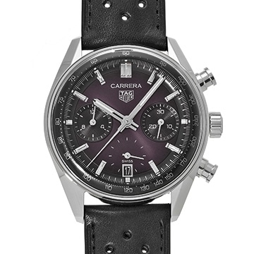 タグ ホイヤー カレラ キャリバーTH20-00 クロノグラフ CBS2219.FC6607 パープル メンズ 時計 【中古】【wristwatch】