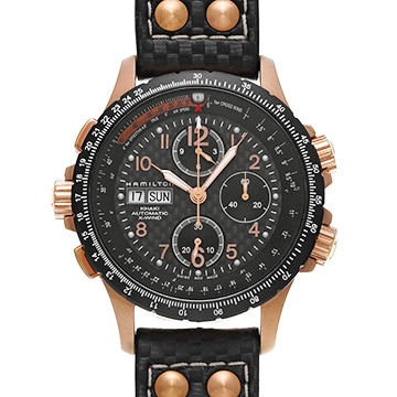 ハミルトン カーキ アビエーション X-ウィンド オートクロノ H77696793 ブラック メンズ 時計 【中古】【wristwatch】