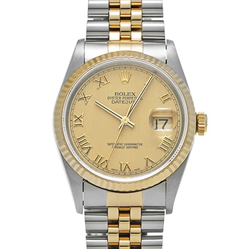 ロレックス デイトジャスト 16233 シャンパン メンズ 時計 【中古】【wristwatch】