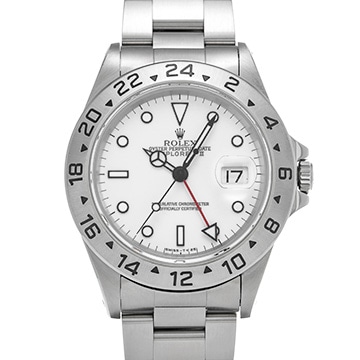 ロレックス エクスプローラーII 16570 ホワイト メンズ 時計 【中古】【wristwatch】