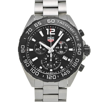 タグ ホイヤー フォーミュラ1 クォーツ クロノグラフ CAZ1010.BA0842 ブラック メンズ 時計 【中古】【wristwatch】