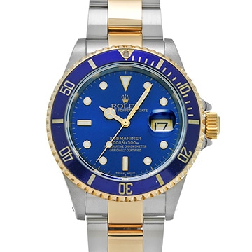 ロレックス サブマリーナ 16613LB ブルー メンズ 時計 【中古】【wristwatch】
