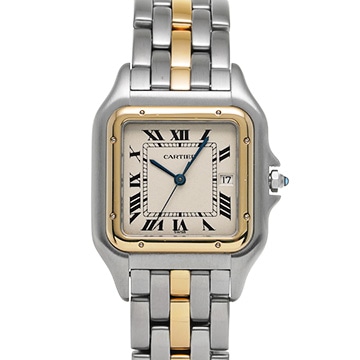 カルティエ パンテール LM W25027B5 アイボリー レディース 時計 【中古】【wristwatch】