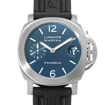 パネライ ルミノールマリーナ オートマティック PAM00070 ブルー メンズ 時計 【中古】【wristwatch】