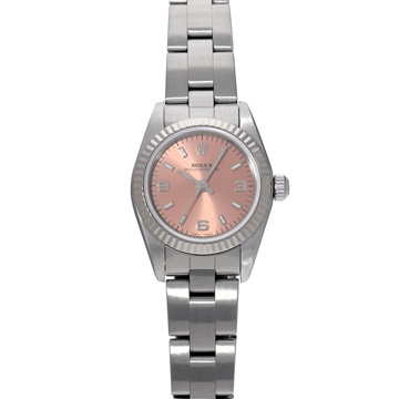 ロレックス オイスターパーペチュアル 76094 ピンク レディース 時計 【中古】【wristwatch】