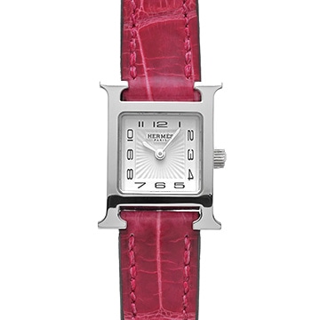 エルメス Hウォッチ ミニ W037883WW00 ホワイト レディース 時計 【中古】【wristwatch】