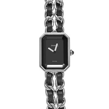 シャネル プルミエール M H0451 ブラック レディース 時計 【中古】【wristwatch】