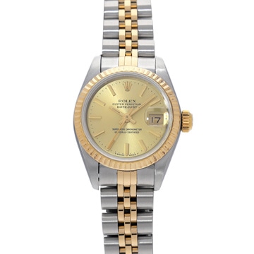 ロレックス デイトジャスト 69173 シャンパン レディース 時計 【中古】【wristwatch】