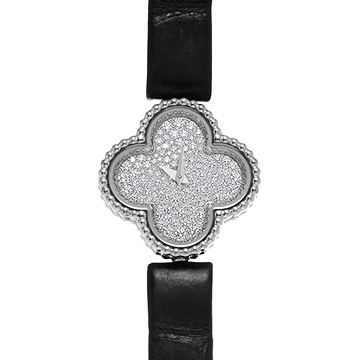 ヴァン クリーフ&アーペル スウィート アルハンブラ VCARO8WV00 シルバー/ダイヤモンド レディース 時計 【中古】【wristwatch】