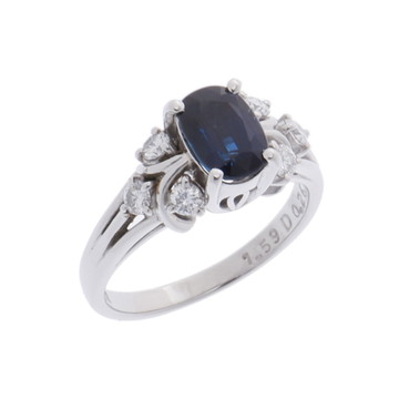 ノーブランド 和光 サファイア リング シルバー Pt900プラチナ レディース ジュエリー 【中古】【jewelry】