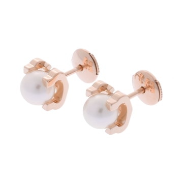 カルティエ Cドゥ ピアス イエロー CRB8041700 K18ピンクゴールド PG/パール レディース ジュエリー 【中古】【jewelry】
