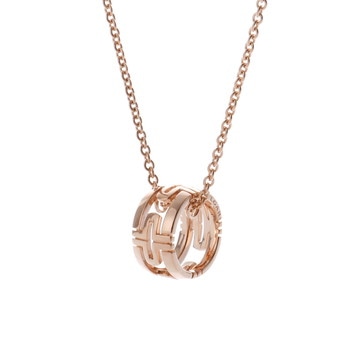 ブルガリ オープンパレンテシ ネックレス ゴールド K18ピンクゴールド PG レディース ジュエリー 【中古】【jewelry】