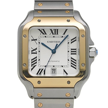 カルティエ サントス ドゥ カルティエ LM W2SA0006 シルバー メンズ 時計 【中古】【wristwatch】