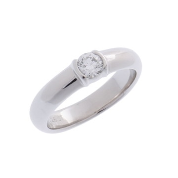 ティファニー ドッツソリティアリング シルバー Pt950プラチナ レディース ジュエリー 【中古】【jewelry】