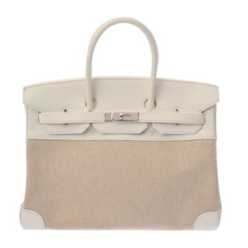 エルメス バーキン 35 ブロン トワルアッシュ/トリヨンクレマンス レディース バッグ 【中古】【bag】