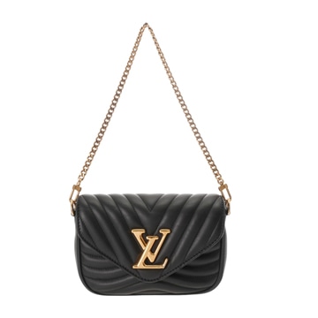 ルイ ヴィトン マルチ ポシェット ニューウェーブ ブラック M22706 カーフレザー レディース バッグ 【中古】【bag】