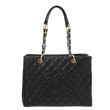 シャネル マトラッセ GST ブラック A50995 キャビアスキン レディース バッグ 【中古】【bag】