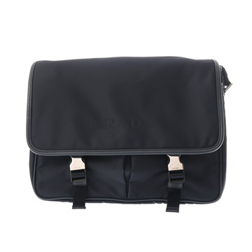 プラダ メッセンジャーバッグ ネイビー 2VD768 ナイロン メンズ バッグ 【中古】【bag】