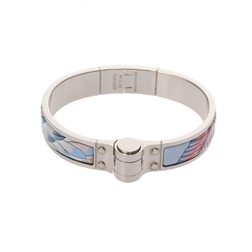 エルメス ブレスレット シャルニエール PM ライトブルー/シルバー金具 エナメル レディース ジュエリー 【中古】【jewelry】