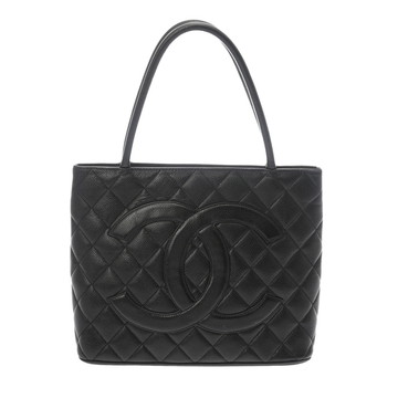シャネル マトラッセ 復刻トート ブラック A01804 キャビアスキン レディース バッグ 【中古】【bag】