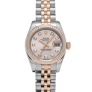 ロレックス デイトジャスト 179171G ピンク/ダイヤモンド レディース 時計 【中古】【wristwatch】
