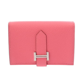 エルメス ベアン ミニ ローズアザレ ヴォーエプソン ユニセックス 財布 【未使用】【purse】