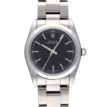 ロレックス オイスターパーペチュアル 67480 ブラック ユニセックス 時計 【中古】【wristwatch】