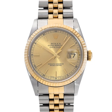 ロレックス デイトジャスト 16233 シャンパン メンズ 時計 【中古】【wristwatch】