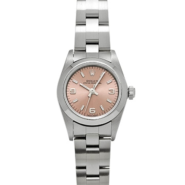 ロレックス オイスターパーペチュアル 76080 ピンク レディース 時計 【中古】【wristwatch】
