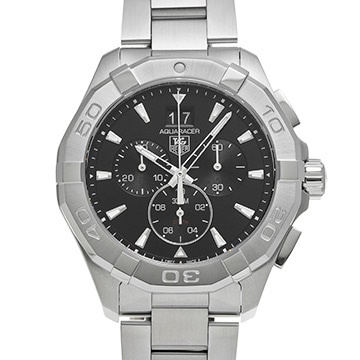 タグ ホイヤー アクアレーサー クォーツ クロノグラフ CAY1110.BA0927 ブラック メンズ 時計 【中古】【wristwatch】