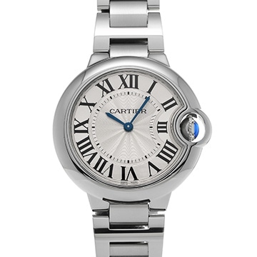 カルティエ バロンブルー 33ミリ W6920084 シルバー ユニセックス 時計 【中古】【wristwatch】