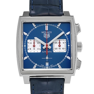 タグ ホイヤー モナコ キャリバーホイヤー02 クロノグラフ CBL2111.FC6453 ブルー/シルバー メンズ 時計 【中古】【wristwatch】