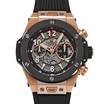 ウブロ ビッグバン ウニコ キングゴールド セラミック 411.OM.1180.RX スケルトン メンズ 時計 【中古】【wristwatch】